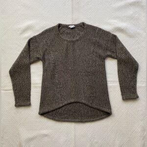 Helmut Lang alpaca wool blend knit hi low sweater